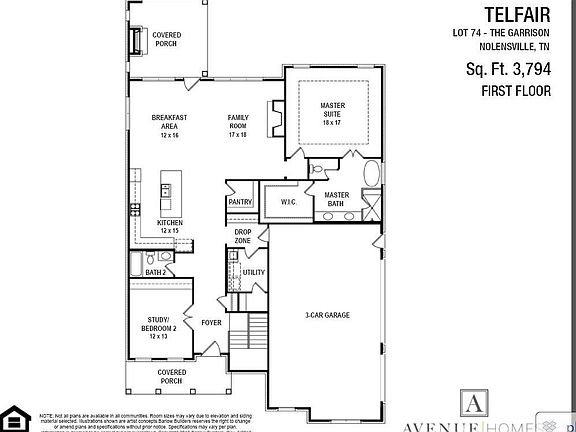 2nd image of 132 Telfair Ln Lot 74