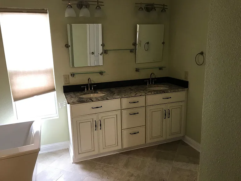 Master Bathroom double sinks