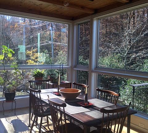 Park view from sunroom