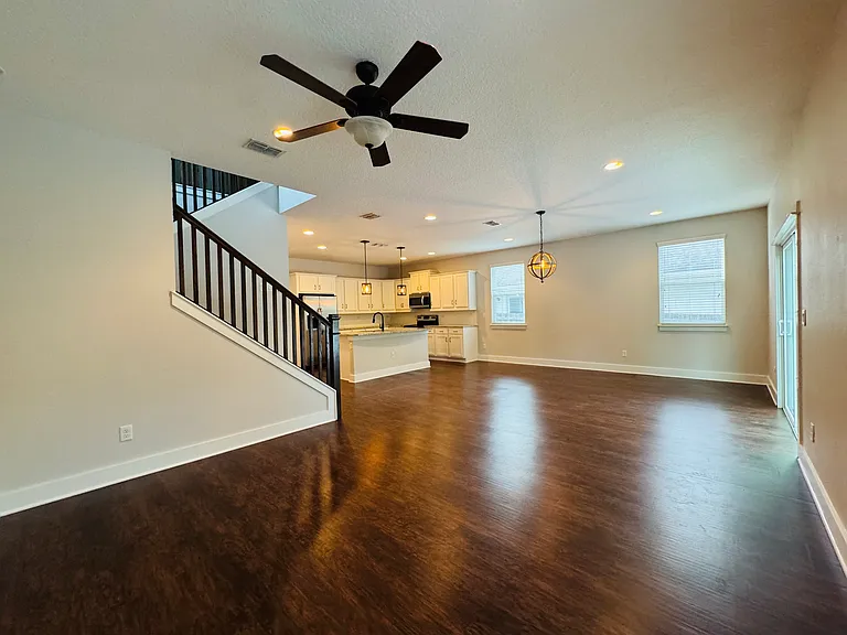 Open Living and Dining Rooms