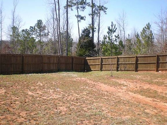 Fenced backyard