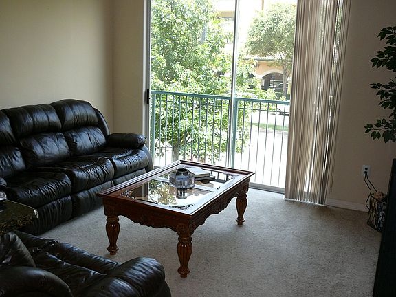 Living Room overlooking the shops and restaurants