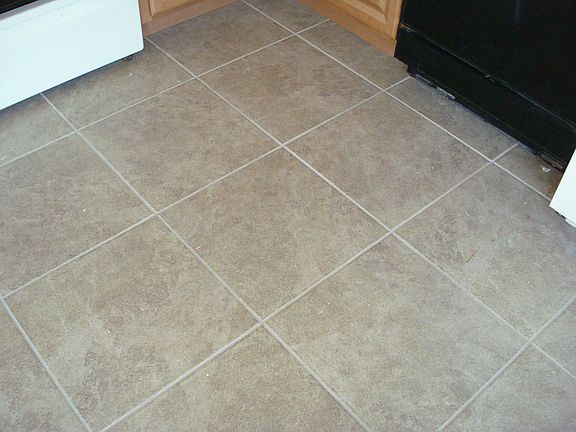 New Ceramic Tile Kitchen Floor