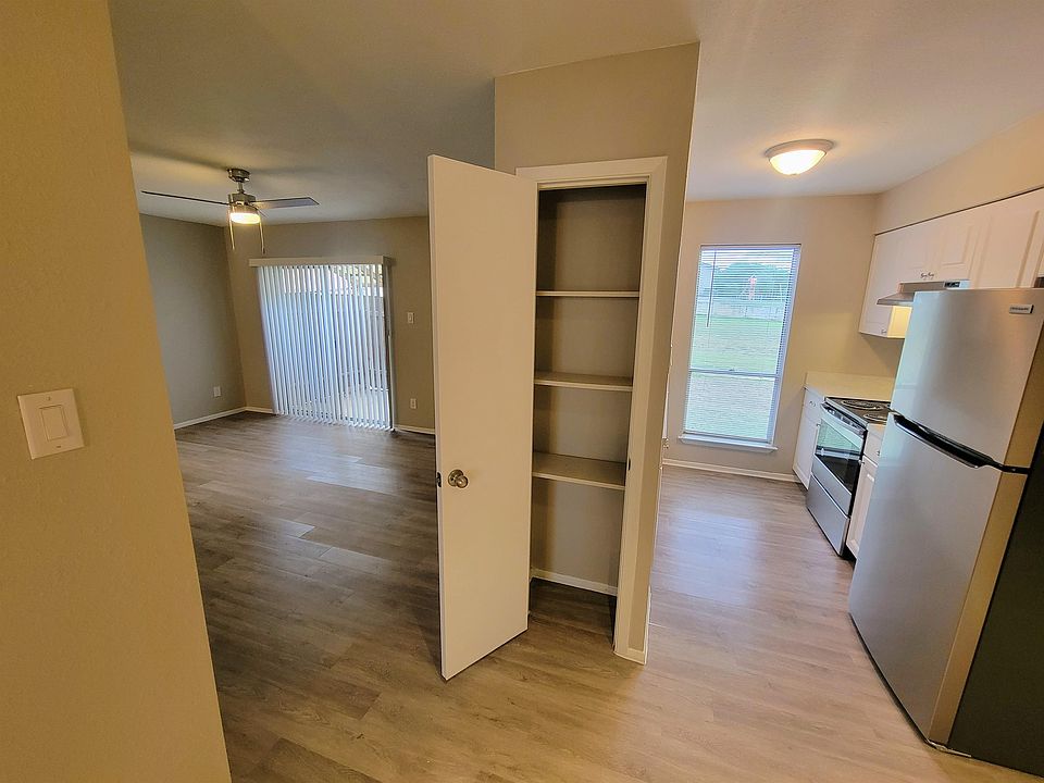 Facing living room and kitchen from dining area