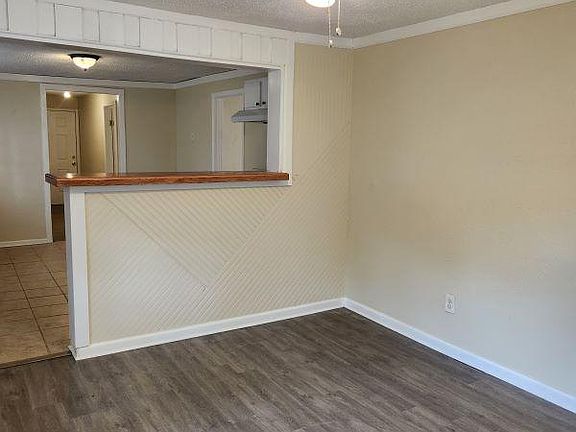 Living room with bar.