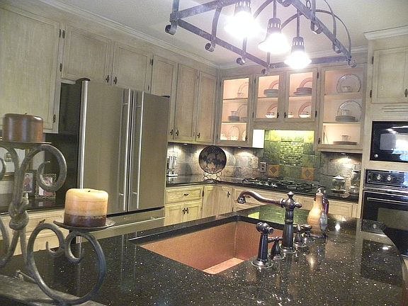 copper sink, custom kitchen