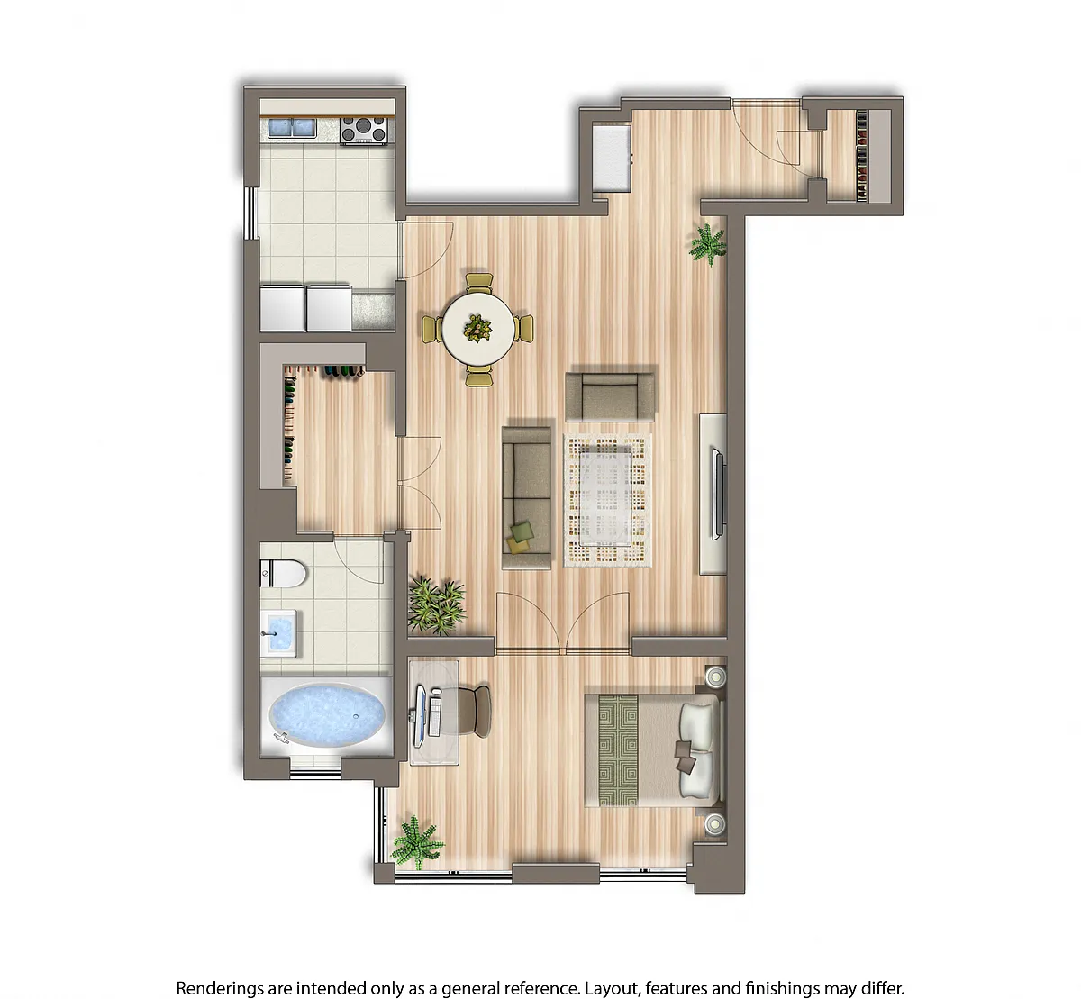 Floor plan Studio D