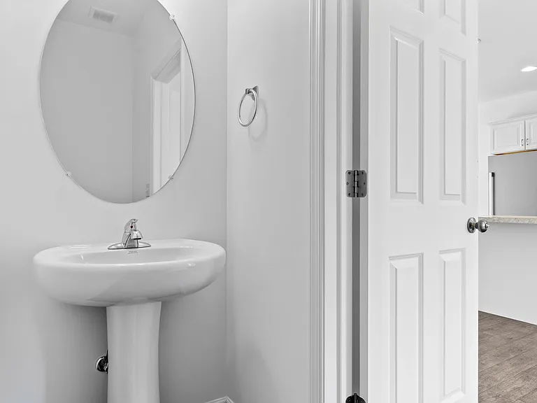 Half bath near kitchen