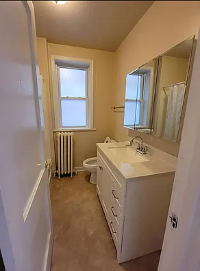Full bathroom with tub