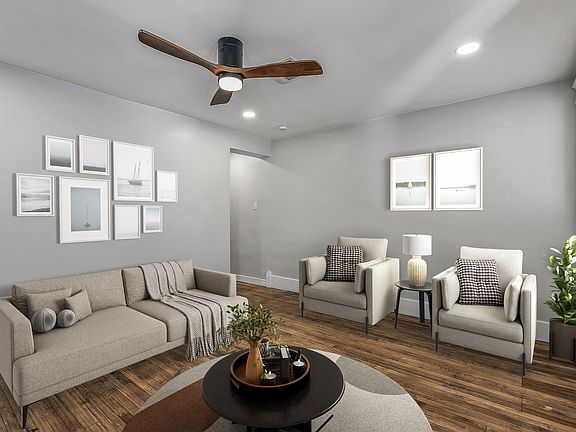 Living room view from fire place