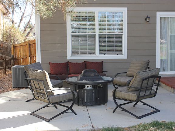fire pit and seating