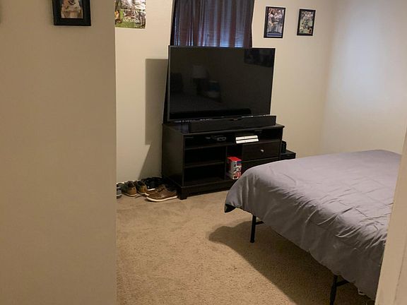 One of three bedrooms