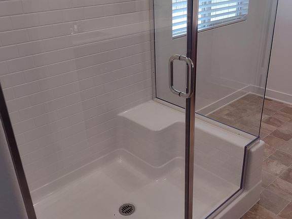 Shower in master bedroom
