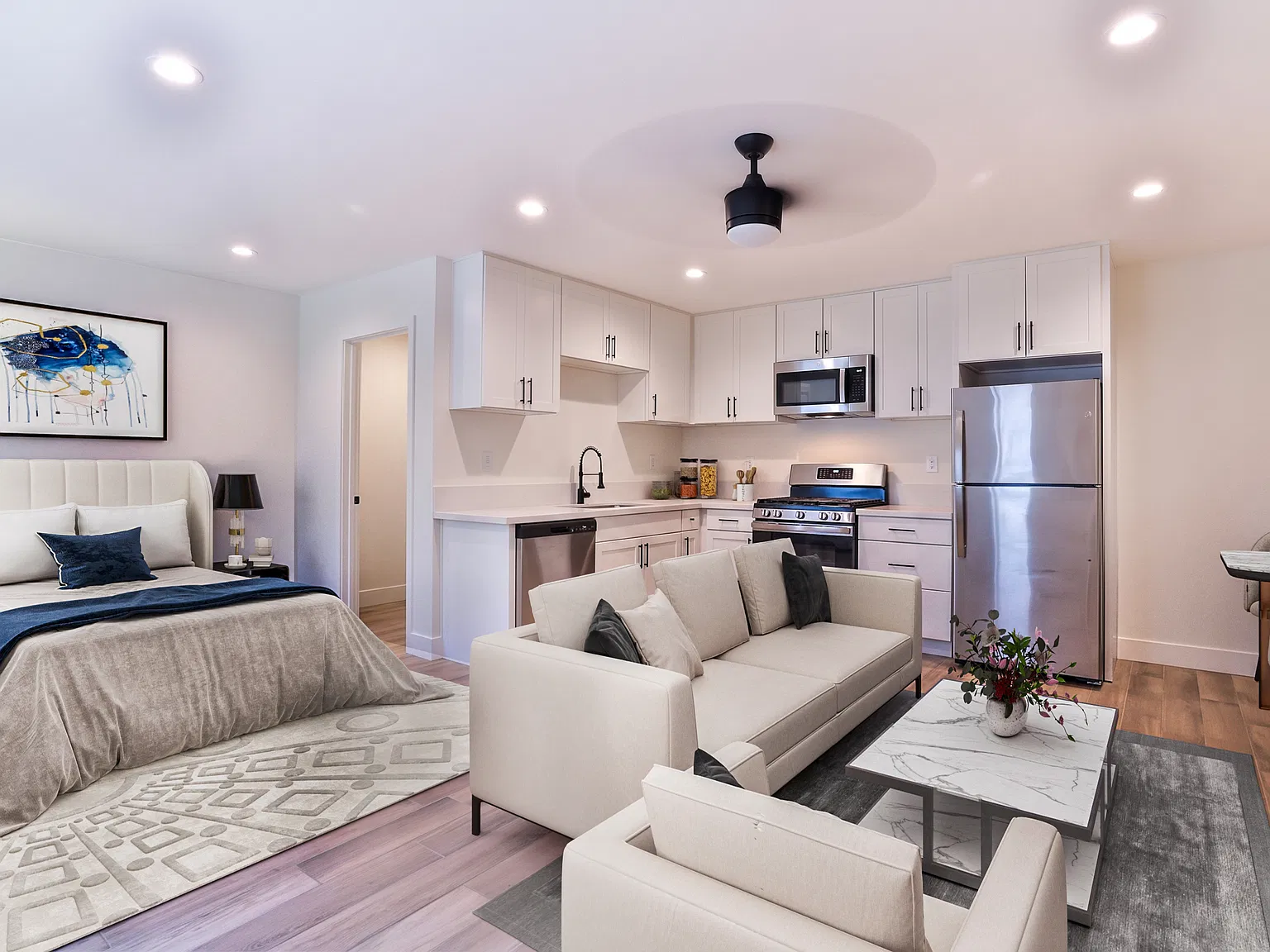 Studio, 408 sqft, $1,995 — Photo 4
