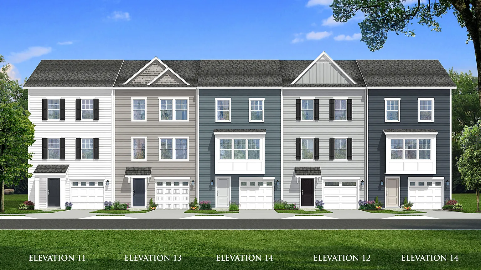 York II Garage Plan, Table Rock Terrace Townhomes photo 1