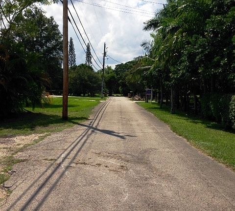 Dead end street-West view