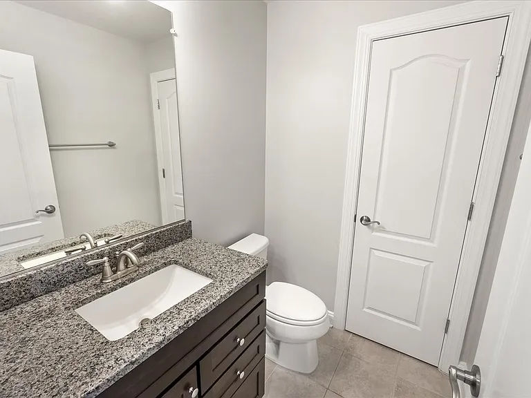 Loft level half bath