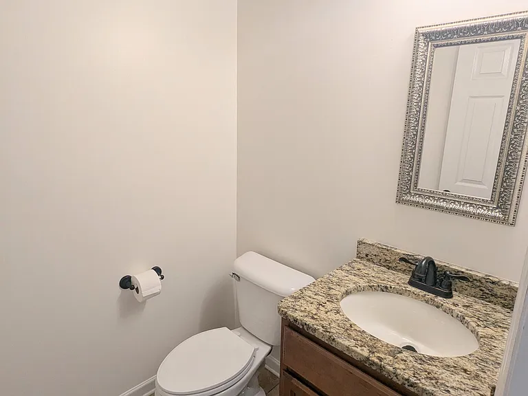 Half bathroom on ground floor