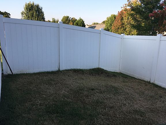 Open space in backyard 