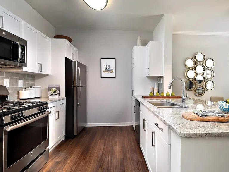 River Mews Building Renovated Kitchen