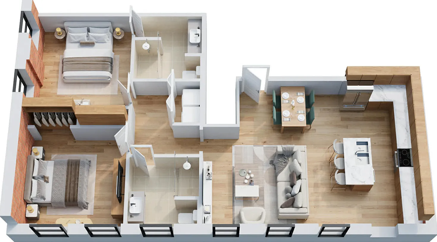 2 bed, 825 sqft, $1,800 — Photo 1