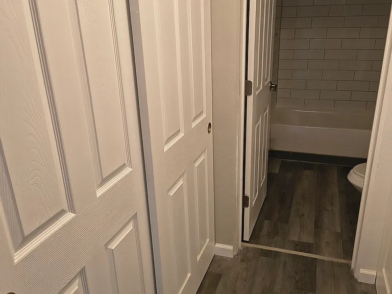 Hall has two full closets