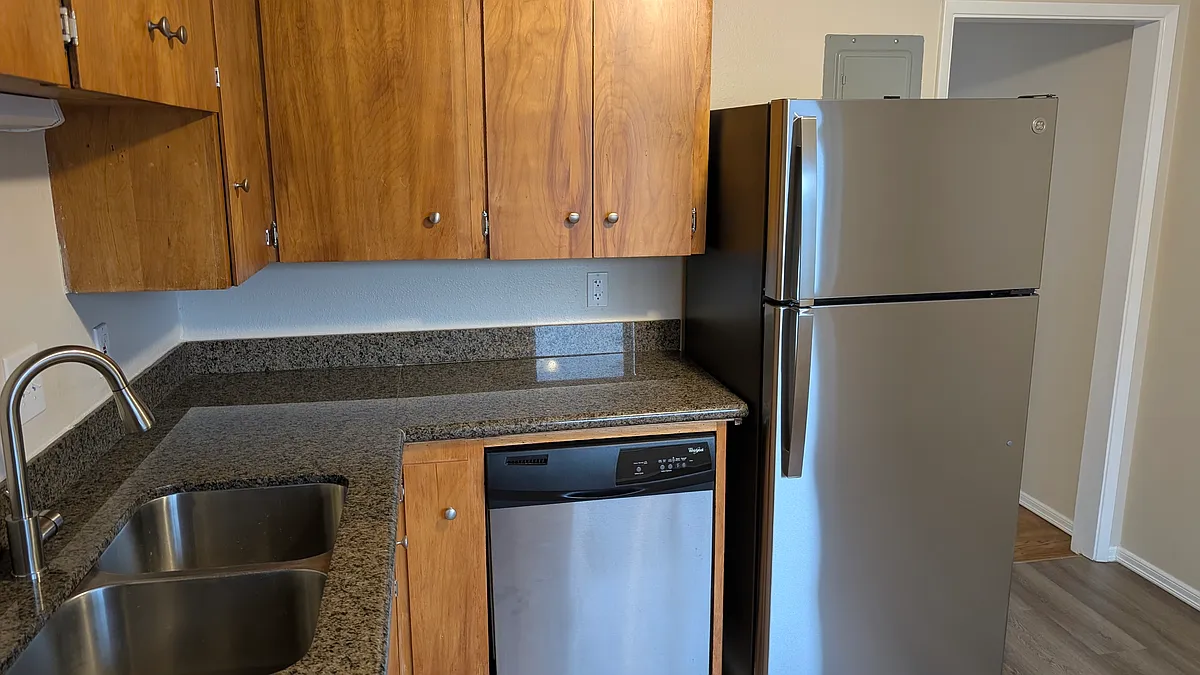 Granite countertop, stainless steel appliances - 729 Pecks Dr #6