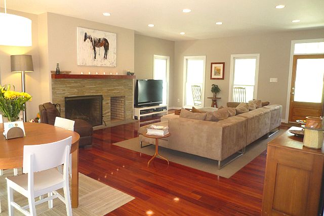 Light and bright living area. Many Jeldwen windows throughout. 
