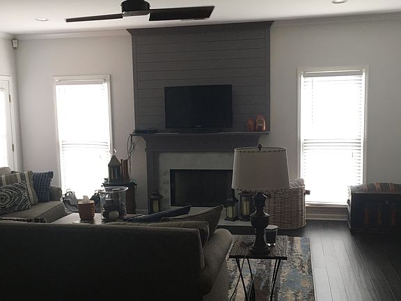 Wood burning fireplace