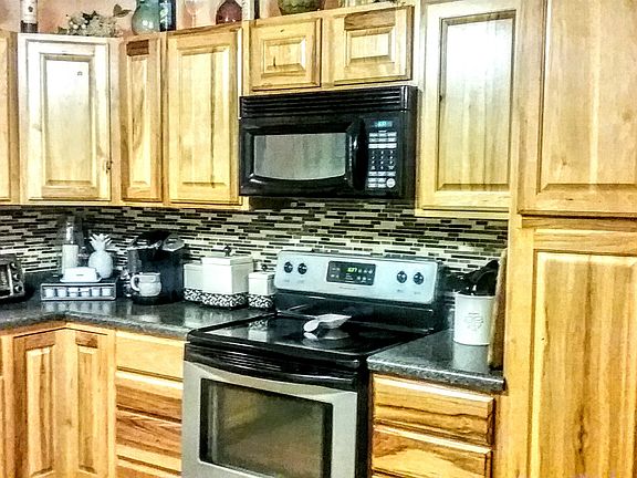 Tiled backsplash.