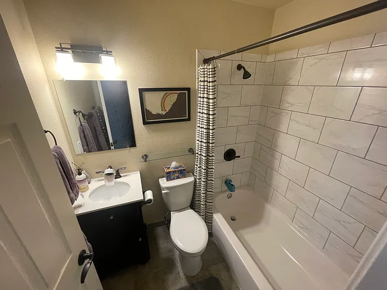 Full bathroom (upstairs hallway)