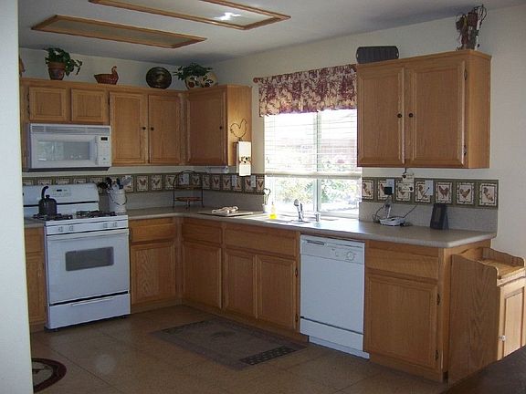 Kitchen w/ backyard view