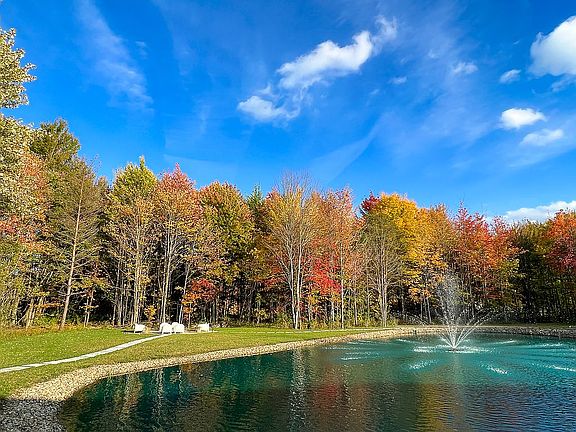 BACKYARD POND AND FIRE AREA