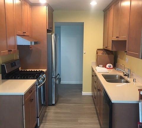 Kitchen (view from dining room).