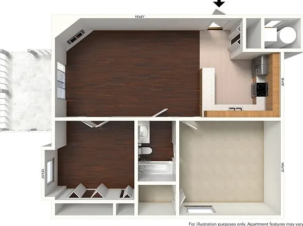 2 Bed 1 Bath 2 Bed 1 Bath
