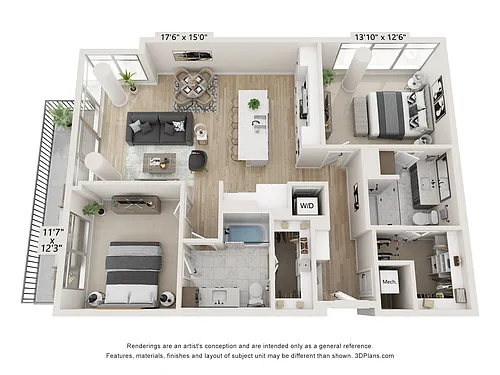 Floor plan The Foxglove