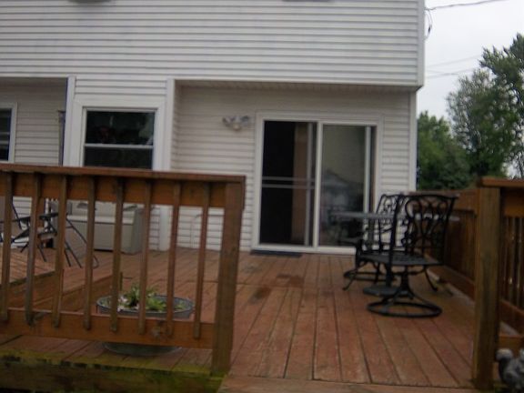 steps lead to backyard/shed