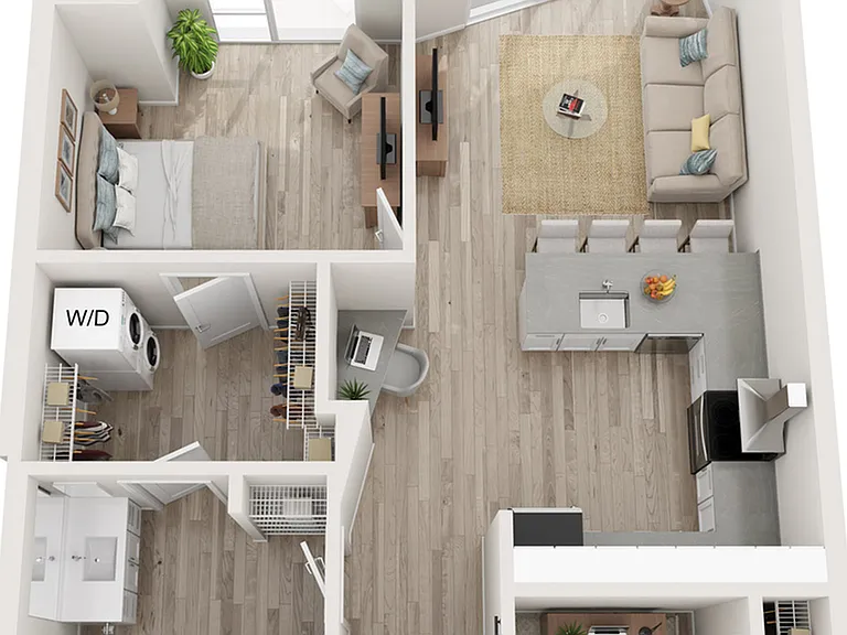 Plan B6 | 1 bedroom + den, 1 bathroom Plan B6 | 1 bedroom + den, 1 bathroom