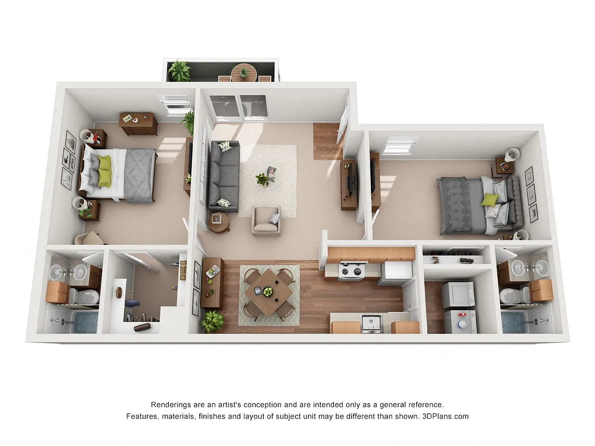 Floor plan Two Bedroom B