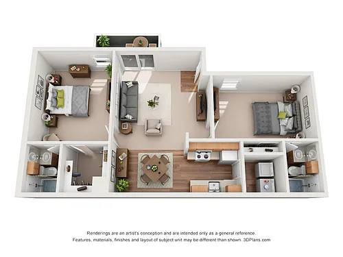 Floor plan Two Bedroom B