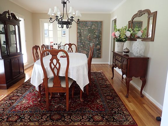 Large well lit dining room