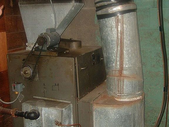 old forced air handling unit