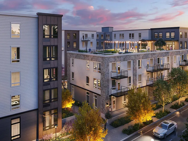 Our rooftop lounge at Modera Bridle Trails offers a refined welcome, setting the tone for an upscale living experience near Seattle.