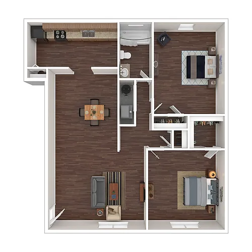 Floor plan 2 Bedroom