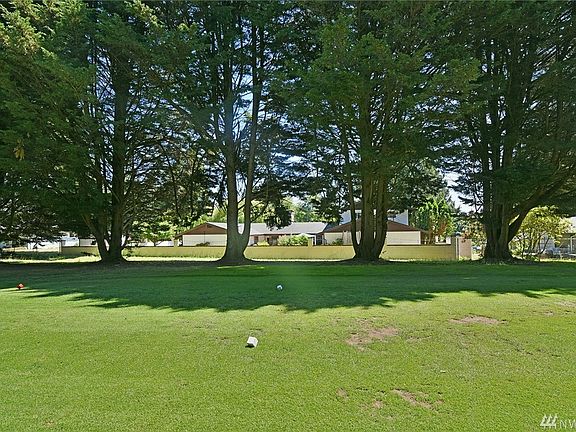 Looking from the golf course, back at the house