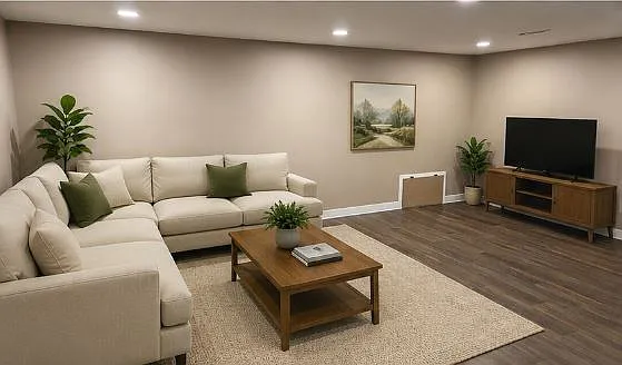 Basement Living Room Space