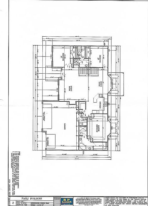 Upper level floor plan