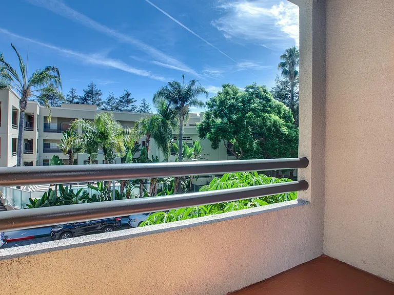 Enjoy morning coffee on your spacious balcony