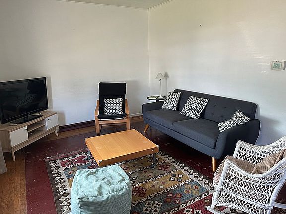 Living room west view