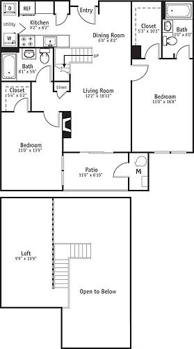 Floor plan Lincoln/loft